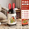 Cubo de Basura para Hacerse Rico al Instante, Estilo Chino Moderno, Gran Capacidad, con Tapa, a Prueba de Olores, para Uso Doméstico en Sala de Estar y Dormitorio, Contenedor de Almacenamiento de Alta Estética