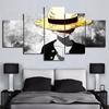 Animación de dibujos animados de cinco enlaces de alta definición personalizada Luffy tienda en casa estudio oficina decoración de tienda pintura en aerosol