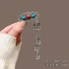 Nuevo Pasador de Plata con Borla de Campana Estilo Chino, Pin de Flequillo Lateral Estilo Étnico Vintage, Accesorio para el Cabello Mongol Versátil y Elegante