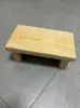 Reposapiés de madera maciza, taburete bajo pequeño, banco pequeño para sala de estar, soporte para plantas, banco elevador, para lavandería y cambio de zapatos
