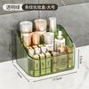 Caixa de Armazenamento Transparente Organizador de Cosméticos Mesa Simples Armazenamento por Compartimentos Porta Batom Pincel de Maquiagem Porta Caneta Rack de Armazenamento Caixa