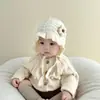 Gorro de Bebé Otoño e Invierno Lindo Gorro de Princesa Gorro Fetal para Recién Nacidos Niños y Niñas Gorro de Lana Tejida para Bebé Gorro de Punto