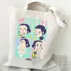 Bolso de Hombro Versátil Diario para Estudiante con Estampado de Dibujos Animados Anime Moda Transfronteriza Bolso de Lona Portátil de Gran Capacidad