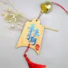 Etiqueta de Deseos de Bambú Carrillón de Viento Cartel Colgante Impresión Logo de Lugar Escénico Deseo de Bendición Templo Letrero a Mano Grabado Venta al por Mayor