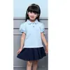 Uniforme Escolar Primaria Uniforme de Clase Camisa Polo de Manga Corta para Niños Traje Ropa de Coro Ropa Infantil Graduación de Jardín de Infantes Ropa de Jardín Ropa de Verano