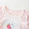 Mameluco de Bebé Niña Verano Nuevo Estilo Recién Nacido Algodón Súper Lindo Mameluco Corto Conjunto de Verano 2206 Ropa para Bebés