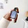 Padrão de lichia combinação de cores fivela magnética de couro bovino adequada para I novo relógio9 pulseira de relógio s8 Apple Watch Applewatch7