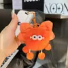 Llavero de Conejo con Pajarita, Peluche Colgante para Mochila, Accesorio para Llavero de Coche para Mujeres, Estilo Fresco y Dulce