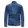 [Exclusivo Transfronterizo] Nueva Chaqueta de Mezclilla Americana Retro Europea y Americana de Mezclilla Lavada a la Moda Trendy Ajuste Slim Estilo Coreano
