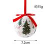 Pingente de bola de Natal Padrão de elementos de Natal bola pintada boneco de neve bola de bolha As decorações da árvore de Natal podem ser misturadas em lote transfronteiriço