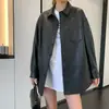 Chaqueta de cuero genuino estilo celebridad para mujer, nuevo modelo otoño e invierno 2026, abrigo de piel de oveja de longitud media, corte holgado adelgazante