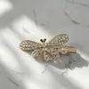 2026 Novo Presilha de Cabelo Estilo Coreano com Laço de Strass para Mulheres, Presilha Lateral com Flor de Pérola, Presilha Bico de Pato Acessório de Cabelo