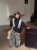 Pantalones Camuflaje Estilo Coreano Yx para Niños Otoño 2026 Estampado Completo de Estrellas Ropa de Trabajo de Bolsillo de Pierna Ancha para Niños