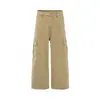 G9759 Retro Americano High Street Resistente de Alta Qualidade Feito à Mão Design Salpicado de Tinta Calças Cargo Masculinas Largas Micro-Curvas