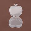 Caja de Manzana Caja de Plástico Transparente Caja para Piezas de Goma Caja de Embalaje Caja Vacía Tarjeta para Joyería Caja de Almacenamiento para Uñas Wearable Transfronterizo