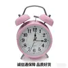 Reloj despertador digital de campana metálica, silencioso, despertador fuerte de 4 pulgadas para mesita de noche de estudiante, reloj de escritorio, venta directa del fabricante
