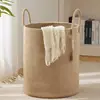 [Processamento Personalizado] Cesta de Armazenamento Doméstico, Cesto de Roupa Suja, Cesto de Roupa Dobrável Trançado, Caixa de Armazenamento Diversos