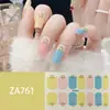 ZA - Adhesivo para uñas blanco sin hornear, totalmente impermeable, parche para decoración de uñas, sensación avanzada, simple, pegamento para esmalte de uñas al por mayor