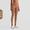 Pantalones de Yoga de Cintura Alta Nuls para Mujer, Estilo Europeo y Americano, Ajustados, Pantalones de Fitness con Efecto Levanta Glúteos Color Durazno, Esenciales Deportivos para Yoga, Pantalones de Verano