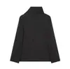 Atacado Outono 2026 Novo Estilo Europeu e Americano Feminino Cor Sólida Blazer Elegante Jaqueta 26236