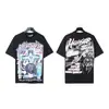 Transfronterizo Hellstar Hellstar Verano Nuevo Marca de Moda Europea y Americana Camiseta de Manga Corta Holgada para Hombre y Mujer Nfc