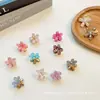 Mini Pinza de Garra Pequeña de Aleación con Flor de Verano Nueva Pétalo Pinza para el Cabello de Mujer Pinza para Flequillo Pinza Lateral para Cabello Rebelde Accesorios para el Cabello Mujer