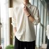 Camisa informal de manga larga de lujo y ligera de alta gama para hombre, nueva marca de moda de primavera y otoño de 2025, elegante, holgada y combinable.