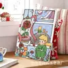 Línea de Camping Cachorro Dibujo Animado Fondo Anime Tela Colgante de Pared Habitación de Estudiante Decoración de Dormitorio Pintura al Óleo Digital