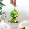 Colgante Bebé Grinch Transfronterizo Decoración Navideña para las Fiestas Colgante Decorativo para Árbol de Navidad Colgante Plano Acrílico