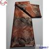 Tecido Jacquard Brocado Antigo Bordado com Fio de Ouro e Prata Tecido de Renda Brocado Africano