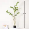 Planta artificial colgante de flor personalizada, árbol banyan de piedra de agua en maceta para sala de estar interior, planta verde grande para habitación modelo de casa de huéspedes, árbol artificial de decoración suave y paisajismo