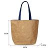 Bolsa Tote Personalizada Bolsa de Papel Dupont Tyvek Resistente a Rasgos Lavável Ombro Único Compras Ecológica Bolsa de Armazenamento Papel Especial