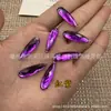 Atacado 7*28 8*21mm gota d'água acrílico fundo plano costura à mão furador diy vestido acessórios de casamento Strass