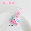Nuevo Colgante Llavero Gato Flor de Cerezo Colgante para Teléfono Celular Lindo Joyería para Mejor Amiga Pareja Accesorios para Llavero de Bolso
