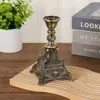 Castiçal de Cabeça Única Estilo Europeu Estilo Palácio Jantar à Luz de Velas Decoração de Castiçal Novo Requintado Luxo Suporte para Velas de Casamento
