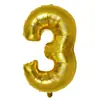 Globos Digitales Versión Gruesa de 16 Pulgadas Oro Plata Oro Rosa Película de Aluminio Decoración Fiesta de Cumpleaños Venta al por Mayor Dorado Brillante Inflable