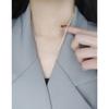 Collar de plata de ley S925 con diseño de nicho de coliflor brillante, estilo coreano 211, cadena de clavícula para mujer