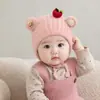 Gorro para bebé para otoño e invierno, gorro de punto para bebés niños, gorro cálido y grueso que cubre las orejas para bebés e infantes, gorro de invierno