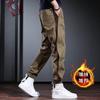 Pantalones de diseño de otoño e invierno para hombre, pantalones Harlan, monos de marca de moda, pantalones casuales de pierna suelta con forro polar para hombre, de moda.