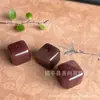 Ágata Cubo Espaciadores Accesorios DIY Seda Dorada Jade Flor de Durazno Pulsera Jade DIY Hecho a Mano con Cuentas Flor de Durazno
