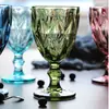 Atacado Transfronteiriço Taças Estilo Europeu, Copos Coloridos em Relevo, Taças Criativas para Festas de Hotel, Taças para Banquetes