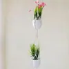 Bolsa de red para maceta transfronteriza tejida a mano cesta colgante de planta de jardinería cuerda de algodón DIY cuerda colgante colgante