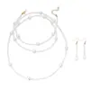 Collar de Perlas de Moda Transfronteriza Europea y Americana, Personalidad, Estilo Nuevo, Lujo Ligero, Se Puede Usar en Tres Capas, Cadena Larga para Suéter para Mujeres de Otoño e Invierno