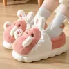 Nuevas Zapatillas de Algodón de Conejo de Gama Alta para Invierno 2025 para Calidez y Protección contra el Frío, Adecuadas para Uso en Interiores y Exteriores, Zapatos de Algodón de Dibujos Animados