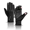 Guantes de Ciclismo para Hombres y Mujeres con Cremallera y Cubierta abatible, Diseño de Dos Dedos, Guantes para Deportes de Invierno con Pantalla Táctil, Forro Polar, Algodón Cálido, Guantes Impermeables para Motocicleta