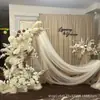 2026 Nueva Serie Blanca Accesorios de Flores para Bodas Juego de Decoración de Boda Materiales de Flores Color Claro Blanco Roto Arreglo Floral Artificial para Bodas