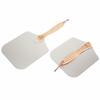 Fabricante Venta al por Mayor Herramientas para Hornear Plegable Pala para Pizza Set 12X14 Mango de Madera Aluminio Pala para Pizza Pala para Hornear Pasteles