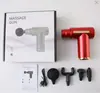 Pistola de Fascia Mini Multi-cabezal Transfronteriza para Hombro y Cuello Masajeador Muscular Pistola de Estiramiento Equipo de Fitness Multifuncional Exclusivo para Hombres