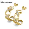 Pendientes Completamente Nuevos de Daisi Ni con Cristales Swarovski, Pendientes de Cristal Geométricos, Pendientes de Lujo Accesible de Gama Alta de Nicho para Mujeres