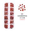 Acessórios para Nail Art 12-Grades Strass Acrílicos de Formato Especial Mini Coração Gota d'Água Laço e Outras Formas Mistas Diamantes de Fundo Plano